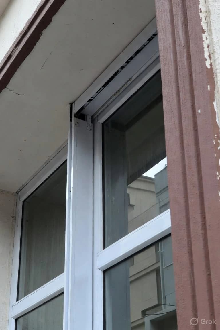 Corroded steel structure with visible deterioration